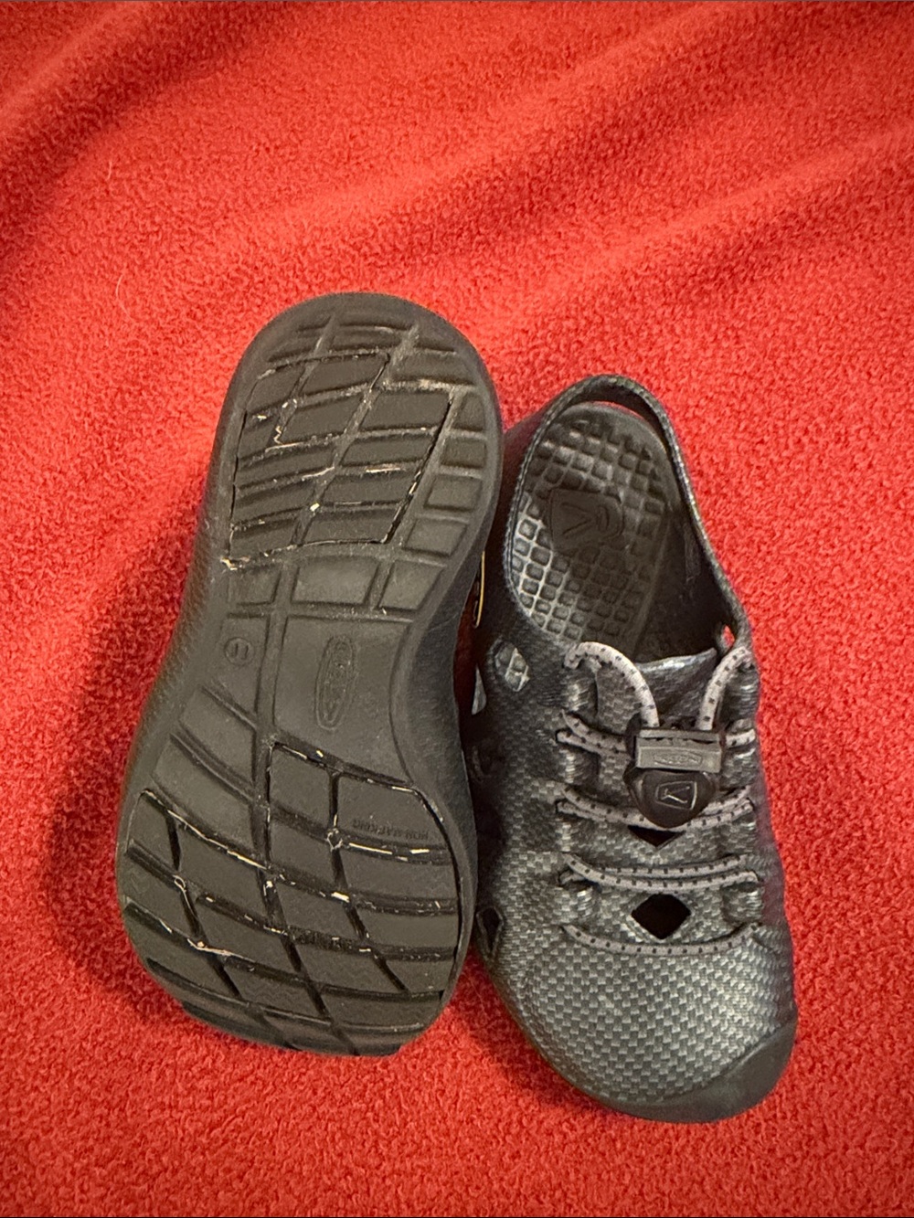 Keen Kids Black Water-Friendly Slip-On Shoes with Yellow Accent - Picture 2 of 4